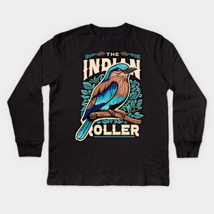 the Indian Roller Kids Long Sleeve T-Shirt